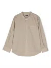 Il Gufo Long-sleeve Cotton Shirt In Neutrals