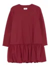 Il Gufo Long-sleeve Dress In Red