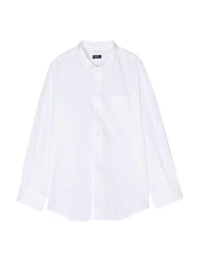Il Gufo Long Sleeve Mini Shirt For Boys In White
