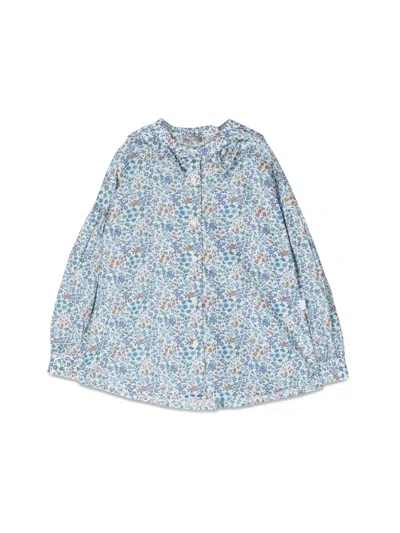 Il Gufo Mini Long Sleeve Cotton Shirt For Girls In Multi