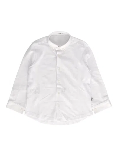 Il Gufo Kids' Long Sleeve Shirt In White