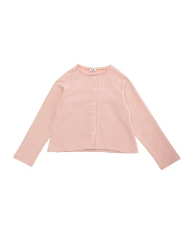 Il Gufo Long-sleeved Cardigan In Pink