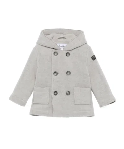 Il Gufo Long-sleeved Coat In Gray