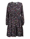 Il Gufo Floral Dress In Multi