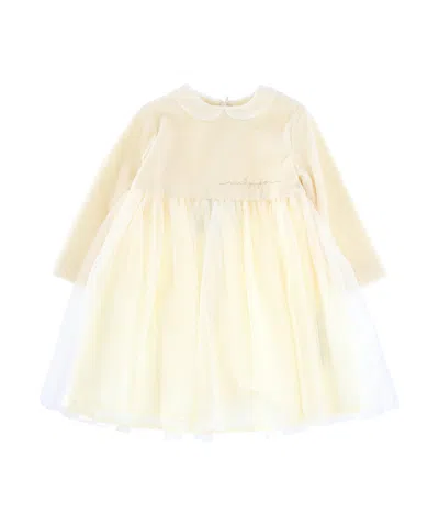 Il Gufo Long-sleeved Dress In White