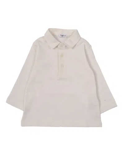 Il Gufo Babies' Long Sleeved Polo In White