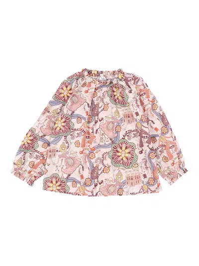 Il Gufo Kids' Long Sleeved Shirt In Multi