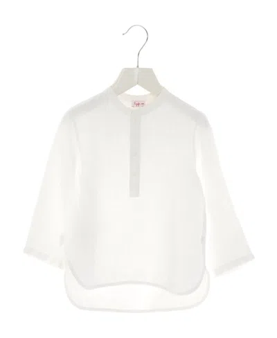 Il Gufo Long-sleeved Shirt In White
