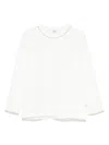 Il Gufo Lurex-detailing T-shirt In White