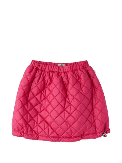 Il Gufo Kids' 마틀라세 퀼팅 스커트 In Pink
