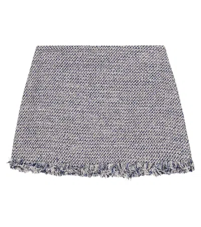 Il Gufo Kids' Metallic Tweed Skirt In Neutrals