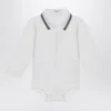Il Gufo Cotton Collared Bodysuit (3-18 Months) In White