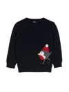 Il Gufo Mini Choker Pullover In Black