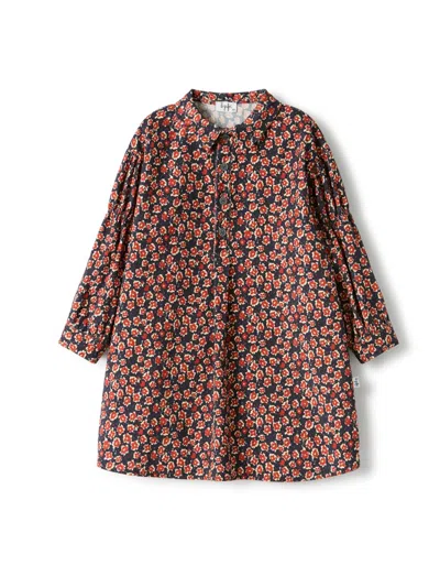 Il Gufo Mini Cotton Dress For All Kids In Blue