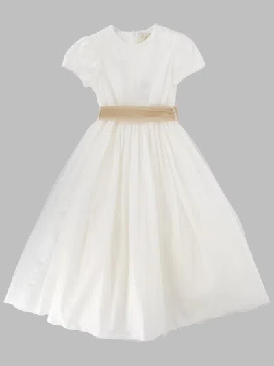 Il Gufo Kids'  Mini Dress For Girls - Spring/summer Collection 2025 In White