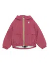 Il Gufo Mini Front Zip Jacket With Snap-button Closure In Pink