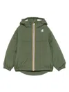 Il Gufo Mini Front Zip Jacket With Snap-button Pockets In Green