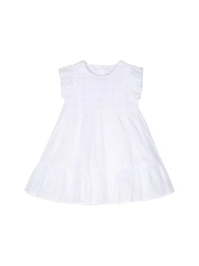 Il Gufo Mini Short Dress For Girls In White
