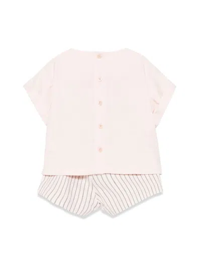 Il Gufo Mini Two-piece Frappé Set For Girls In Pink