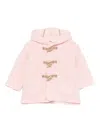 Il Gufo Montgomery Teddy Fleece Coat In Pink