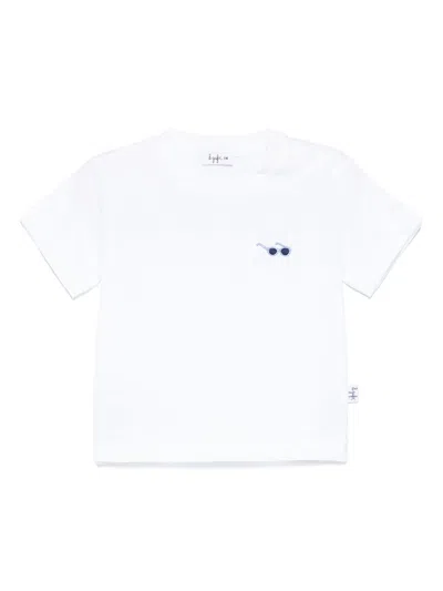Il Gufo Babies' Motif-embroidered Jersey T-shirt In White