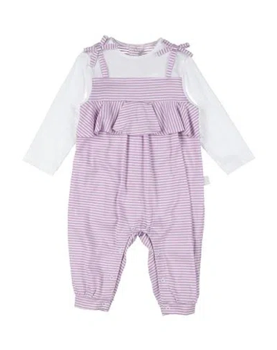 Il Gufo Newborn Girl Baby Jumpsuits & Overalls Light Purple Size 3 Cotton