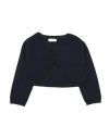Il Gufo Newborn Girl Cardigan Midnight Blue Size 3 Merino Wool, Viscose, Polyamide, Cashmere In Blue