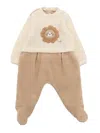 Il Gufo Romper  Kids Color Yellow Cream In Green