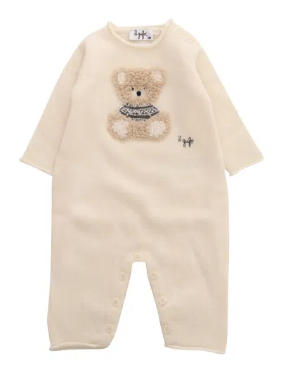 Il Gufo Onesie In White