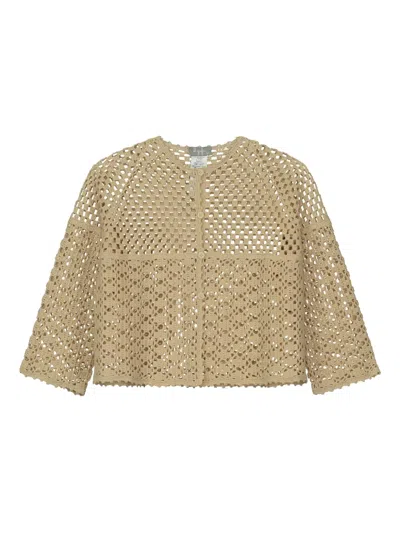 Il Gufo Kids' Open-knit Cardigan