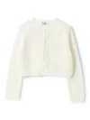 Il Gufo Open-knit Cardigan In White