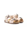 Il Gufo Open-toe Suede Sandals In Neutrals
