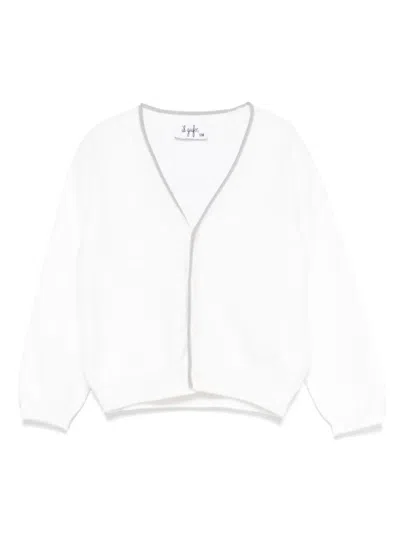 Il Gufo Babies' Organic-cotton Cardigan In White