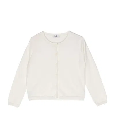 Il Gufo Organic-cotton Cardigan In White