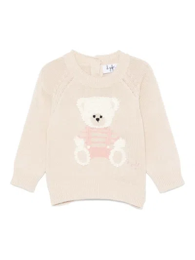 Il Gufo Babies' Organic Cotton Sweater In Neutrals