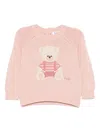 Il Gufo Organic-cotton Sweater In Pink