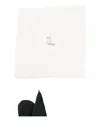Il Gufo Owl-embroidered Sleep Bag In White