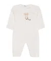 Il Gufo Owl-motif Buttoned Romper In Neutral
