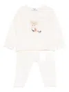 Il Gufo Owl-motif Pyjama Set In White