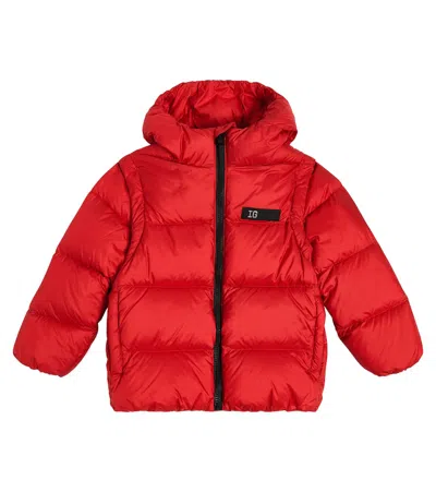 Il Gufo Kids' Padded Jacket In Red