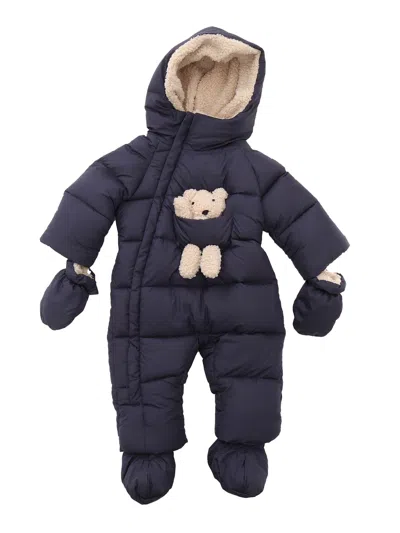 Il Gufo Kids' Padded Onesie In Blue