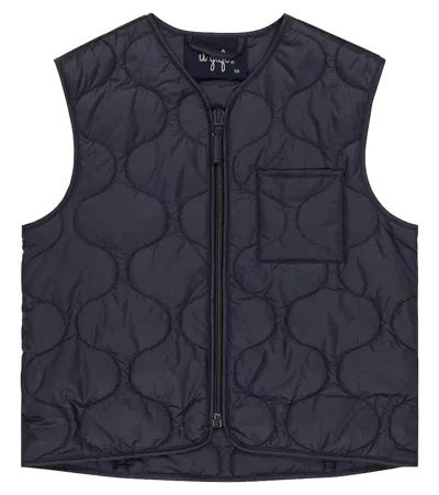 Il Gufo Kids' Padded Vest In Blue