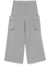 Il Gufo Palazzo Trousers In Grey