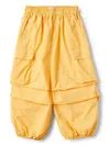 Il Gufo Poplin Cargo Pants In Orange