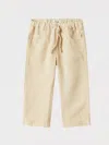 Il Gufo Beige Linen Trousers In Beige