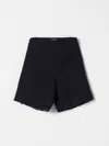 Il Gufo Textured Weave Bermuda Shorts In Blau