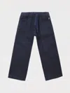 Il Gufo Linen Drawstring-waist Trousers In Blau