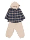 Il Gufo Pants Set With Sweatshirt In Brown