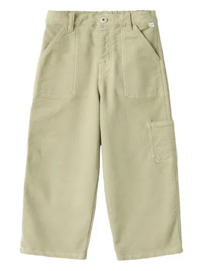 Il Gufo Kids' Patch-pocket Trousers In Green