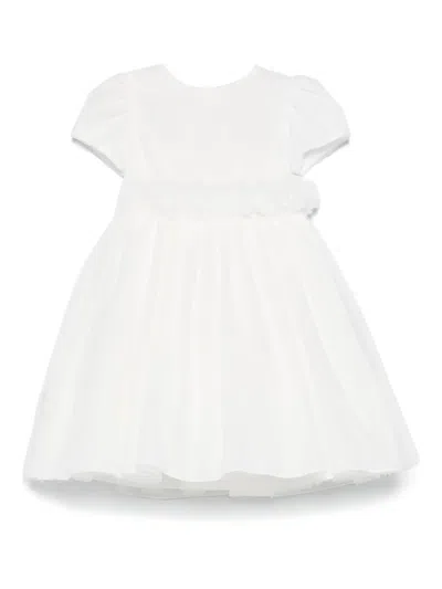Il Gufo Babies' Ruffled-detail Dress In White